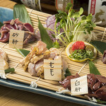 Katsuichi - 肉刺し(若鶏もも肉、若鶏ムネ肉、白肝)