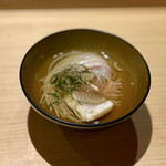 鮨 りんだ - 春子鯛（愛媛県）と五色そうめんのにゅうめん仕立て