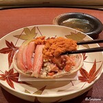 御料理 寺沢 - 外子もオレンジ色の赤子
