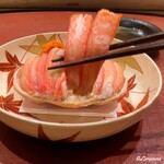 御料理 寺沢 - 香箱蟹の脚肉