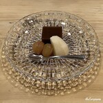 御料理 寺沢 - 葡萄と梨と自家製の水羊羹