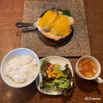 肉バルサンダー - サンダーハンバーグダブル＋チーズまし