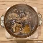 御料理 寺沢 - 地場 北上産の色々な茸と熊肉のしゃぶしゃぶ