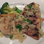 エアターミナルグリル・キハチ - 鯛と北海ホタテのグリル　釜揚げシラスとカリフラワーソース