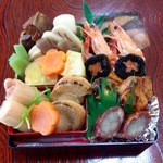 図子 - お節料理　2段　11000円の左側分です。