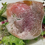 生ハムとグリーン野菜のイタリア風