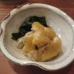 さんさん堂 - ベビーホタテと酢味噌