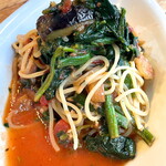 LOUIS PRIMA - 【ナスとほうれん草のトマトソースパスタ】1,200円（込）