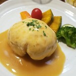 キッチン ブルー グローブ - 反対側から