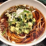 そば・うどん自家製麺 まる美 - 〇美　春菊天そばアップ