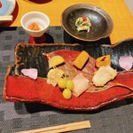 由布の彩 ヤドヤ おおはし - 生ハムの中は大分の梨