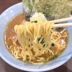 横浜家系らーめん 侍 - 麺　2023.11.14