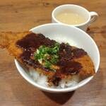 Gasuto - ミニ味噌カツ丼と日替わりの玉子スープ