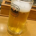 やきとり鴨平 - 生ビール