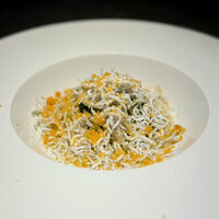 malca - 淡路産 愛丸水産より 釜揚げしらす、カラスミ、アーリオ・オーリオ、スパゲッティ