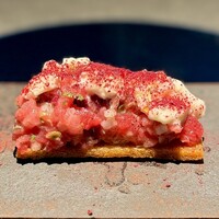 malca - やま幸さんより 大間産 本マグロ、タルタル、ブラータチーズ、ブルスケッタ