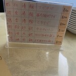 龍の子 - 立て掛けメニュー