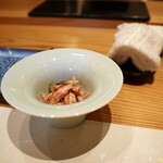 鮨と天草大王 天音 - ◆小鉢（ささみ梅肉和え）