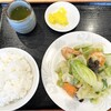 香徳園 - 大海老とレタスの炒め+ライス