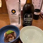 満天酒場 - ホッピーセット¥500とお通し¥350