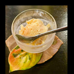 郷土料理ともん - 柿の塩シャーベット　とっても美味〜　　byまみこまみこ