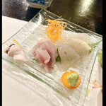 郷土料理ともん - 天然鮎お造り　鮎の白子もついてます　byまみこまみこ