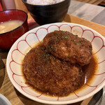Hahameshi Dakko - ダブルハンバーグ定食«ジャポネソース»