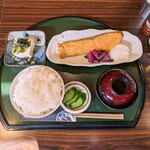 鮭山マス男商店 - 銀鮭寒風干し定食（平日ランチ）1,078円