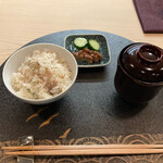 日本料理 鷹の羽 - 鯛めしと赤だし