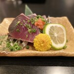 上野 京料理と個室和食 嵐山 - カツオのたたき