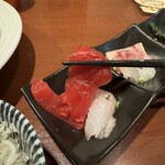 酒肴場 屯 - 大間のまぐろは濃いですね〜