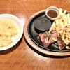 ステーキのあさくま - ガーリックカットビフテキ(180g)・サラダバー付き