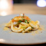 ARMONICO - 豊後水道 剣先イカとフレッシュトマトのピチ ボッタルガ