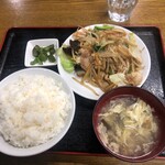 芳園 - 五目野菜炒め定食