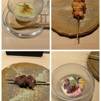 鳥つき - さつまいも　すり流し
                    かしわ(鳥の胸肉)
                    砂肝
                    りんごいちご金柑スナップエンドウのクリームチーズ和え