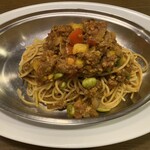 デニーロ - 鶏挽肉と野菜のキーマカレースパゲッティ