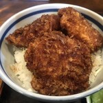 Shige Shiyokudou - ソースかつ丼アップ 2   う〜ん、やっぱり厚みが伝わらないなぁ〜。