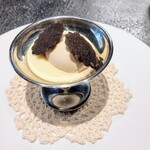 Florilege - さつま芋ムースとほうじ茶のアイスクリーム。さつま芋ムースが美味しかったんだわ～