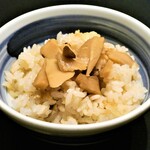 梅の花 - 松茸の炊き込み御飯