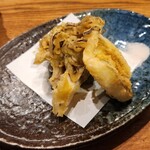 魚酒場 二つめ - 穴子と舞茸の天プラ‼️