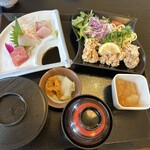 木曽岬 - 木曽岬定食唐揚げバージョン1100円