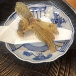 分福寿司 - ハゼを骨煎餅で