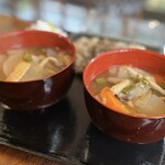 山小屋食堂 - けんちん汁　具材たっぷり