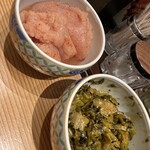 Hakata Tempura Yamami - 明太子と高菜は食べ放題