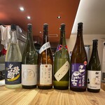 sawa-tooryouriremon - 日本酒は地酒はもちろん当店のお料理にあう銘柄を取り揃えております。味見サイズもあるので飲み比べも◎