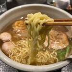 麺処 銀笹 - 中細縮れ麺