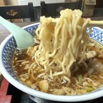 両国食堂 - 中太ちぢれ麺