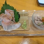 魚修 - キンキの炙り刺身と肝