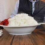 喫茶 田川 - 別盛カレーのライス①