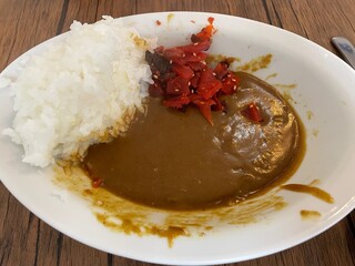 喫茶 田川 - 中盛カレーのルーを追加